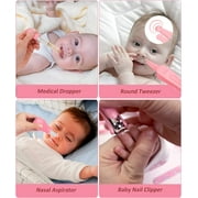 Baby Grooming Kit, 20 in 1 Newborn Baby Essentials for Newborn Infant Toddlers, Pink