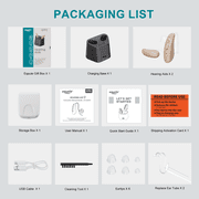 Equate Rechargeable Over-the-Counter Hearing Aids, Noise Reduction, Behind the Ear, 1 Pair