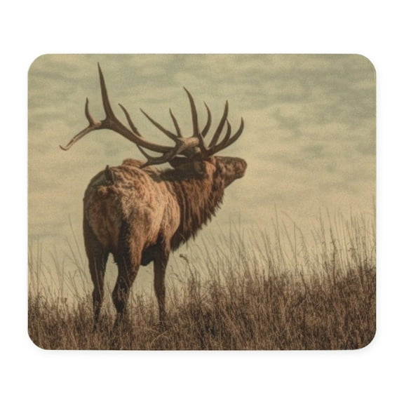 CafePress - Rustic Western Wild Elk Mousepad - Non-slip Rubber Mousepad, Gaming Mouse Pad