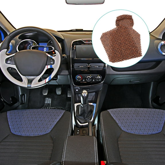 SWETRACE Car Seat Pads Wooden Beads Seat Cushion Breathable Coffee 1 Pc 53.45 x 17.68 x 0.79 inch