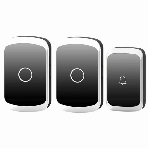 Timbre inalámbrico A20 - Timbre de puerta principal, juego de timbre inalámbrico con alcance de 280 m, resistente al agua IP44 para exteriores,