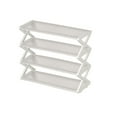 thumbnail image 2 of Shoe Rack, Modern Double Steel Tube Shoe Cabinet, Multifunctional Plastic Dormitory Shelf Assembly Easy to Clean, Gray, 2 of 6