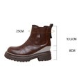 thumbnail image 6 of Dakaela Women's Chelsea Boots Slip on Low Heeled Booties Fall Winter Work Dress Combat Casual Shoes, 6 of 7