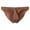 Coffee, variant on Mens Bulge Pouch Ice Silk G-String Thong Underwear Breathable Low Waist Ultra-Thin Sweat Absorbing Bikini Briefs