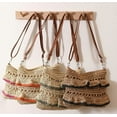 thumbnail image 6 of Kukuzhu Straw Crossbody Bag for Women Summer Beach Purse Handmade Woven Shoulder Bag Straw Clutch Bag with Ruffled Edge, 6 of 6
