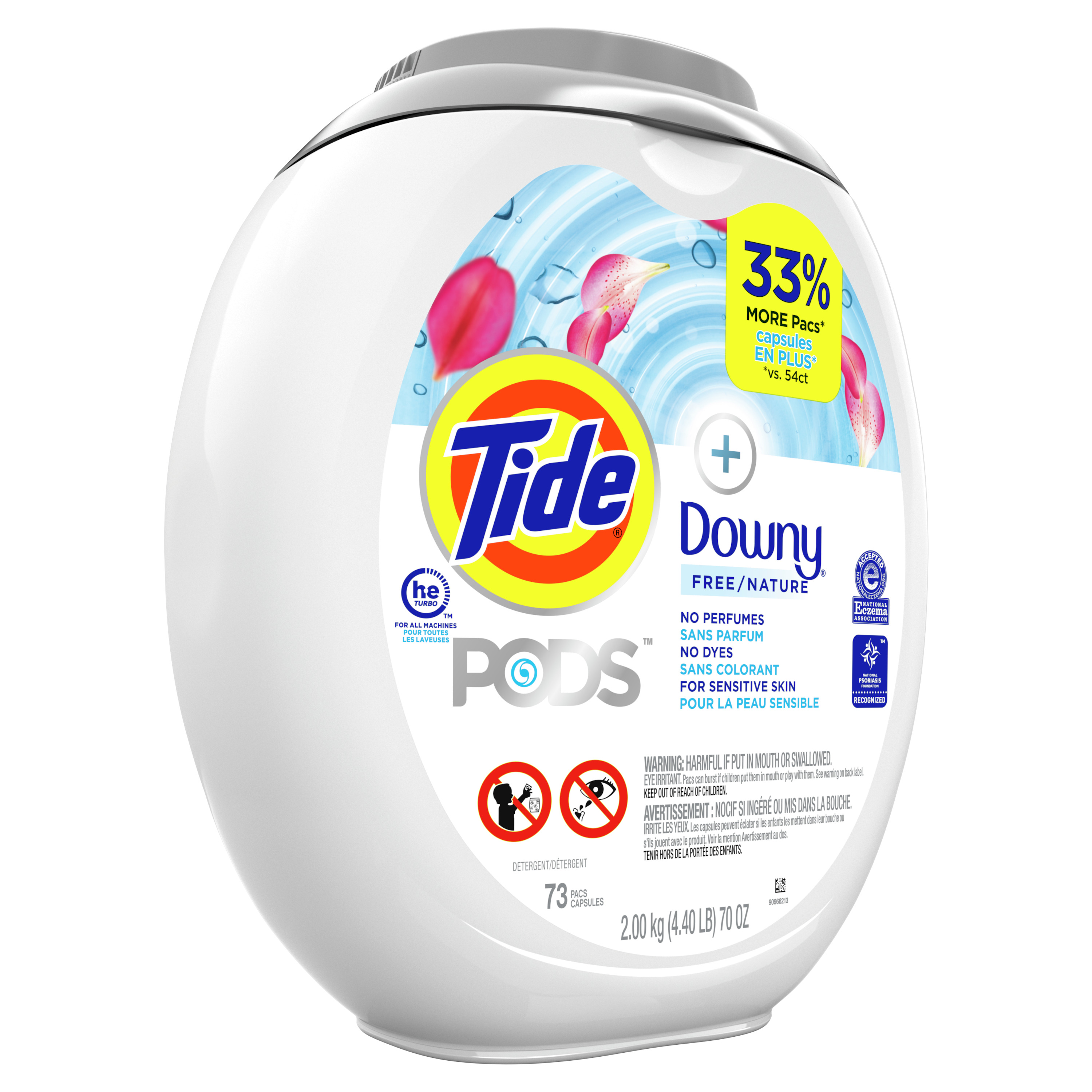 Tide Pods +downy Free, Liquid Laundry Detergent Pacs, 73 Ct - Walmart.com