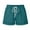 Sky Blue, variant on Timegard Cotton Linen Shorts for Women Elastic Waist Straight Leg Drawstring Travel Casual Loose Shorts