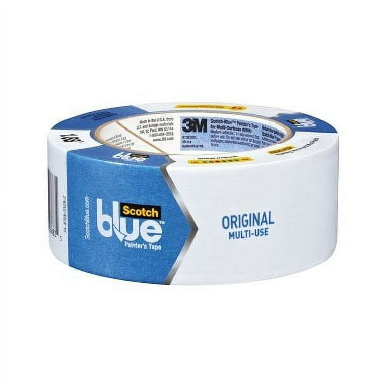 3M - Masking Tape: 1″ Wide, 60 yd Long, 5.7 mil Thick, Blue