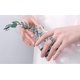 thumbnail image 4 of Anillo de abrazo para pareja, anillo de abrazo de plata esterlina 925 para parejas, mujeres, niñas, joyería, 2 piezas, 4 of 5