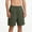 Army Green, variant on Mens Relaxed Fit Shorts Casual Elastic Waist Drawstring Shorts Big and Tall Beach Summer Short Pants with Pockets