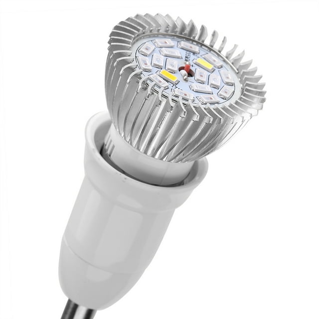 18W LED Grow Light Bulb Full Spectrum E27 E14 GU10 85 265V 18 LED Plant Hydroponic Growth Bulb, Metal Hanging Wire Included