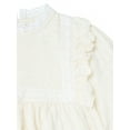 thumbnail image 3 of Modern Moments by Gerber Toddler Girl Ruffled Dress with Crochet Lace Detail, Sizes 12M-5T, 3 of 8