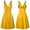 Yellow, variant on Outfmvch Black Dresses for Women Plus Size Summer Dresses Plus Size V-neck Retro Sling Pleated Slim Flare Skirt Dresse Black Dress Black XXL