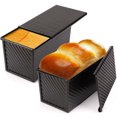 thumbnail image 1 of Loaf Pan 2 Pack, Non-Stick Bread Pan with Lid Carbon Steel Bread Toast Box Mold with Cover for Bakeware Bread, 1 of 6
