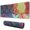 Colorful Patchwork Pioneer, variant on Long Mouse Pads for Desk,Colorful Patchwork Pioneer Flower Desk Mats on Top Of Desks, Desk Mouse Pad Extra Large with 3mm Non-Slip Base and Stitched Edge for Gaming,Work,Home 31.5"x11.8"