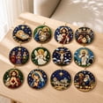 thumbnail image 2 of Lucahom DIY Diamond Art Painting Christmas Ornaments, 12 Pcs Pearl Art Hanging Ornaments with Nativity, Christmas Tree Hanging Decorations for Kids, Xmas Decor, 2.95 in, 1 Set, 2 of 6