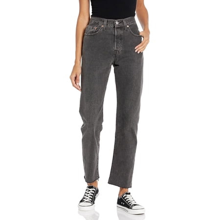 Levi's Women's 501 Original Fit Jeans, 30x30, Black Stonewash
