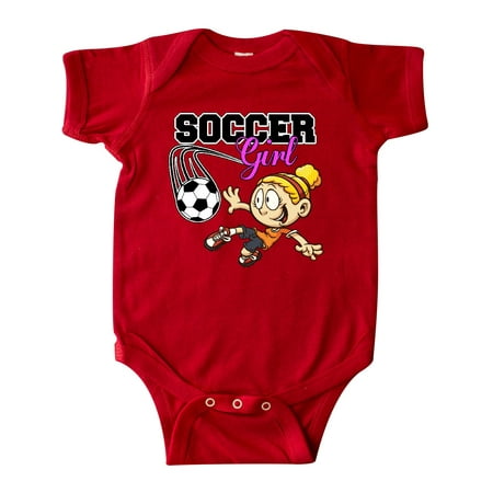 

Inktastic Soccer Girl Gift Baby Girl Bodysuit