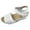 White, variant on Xfvqtps Wedges for Women Ankle Hook and Loop Open Toe Hollow out Arch Support Soft Sole Comfortable Non Slip Breathable Summer Casual Walking Sandals Beige