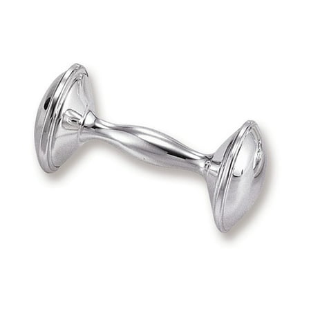 - Silver-plated Dumbbell Rattle