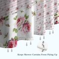 thumbnail image 6 of Pioneer Flower Floral Print Pattern Shower Curtain 36"x72" ,Bathroom Decorative Shower Curtains Set with 12 Hooks,Modern Waterproof Washable Shower Curtain, 6 of 6