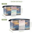 thumbnail image 2 of Foldable Clothes Storage Bags Clothes Organizer Bin with Clear Windows for Clothes Bedding Beautiful Sunrise Cloud, 2 of 6