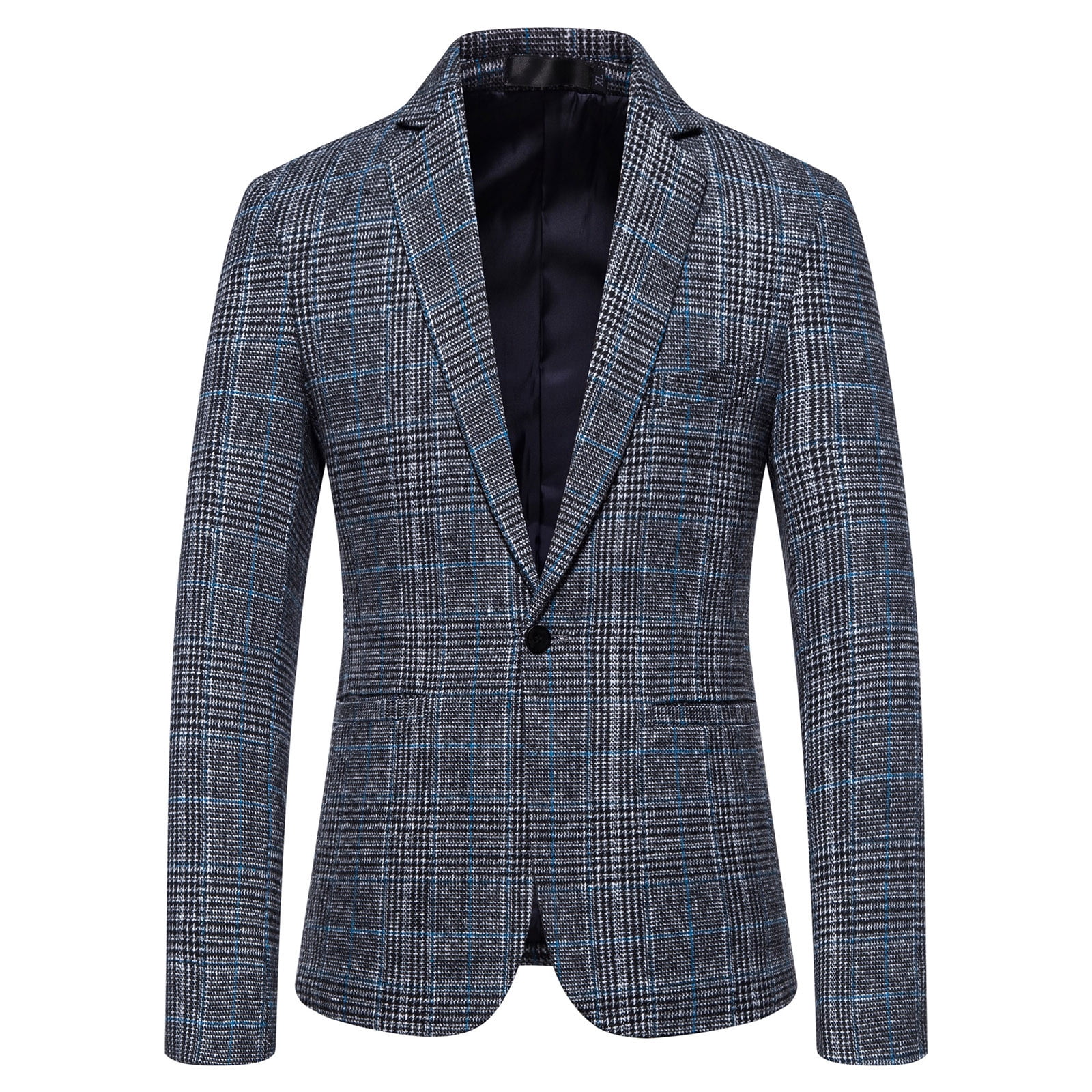 EGNMCR Mens Sport Coat, Casual Blazer, One Button Business Suit Jacket ...