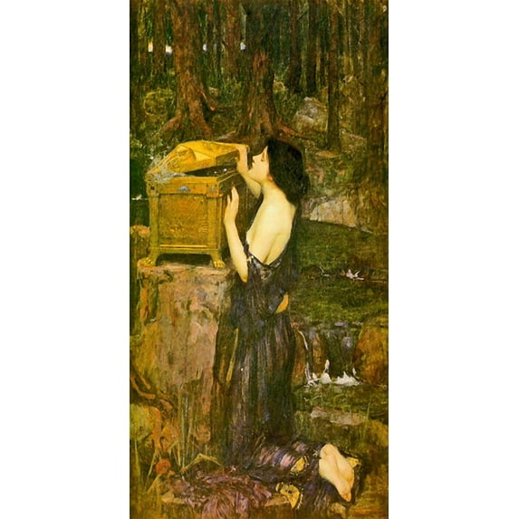 "Pandora, Waterhouse - CANVAS OR FINE PRINT WALL ART"