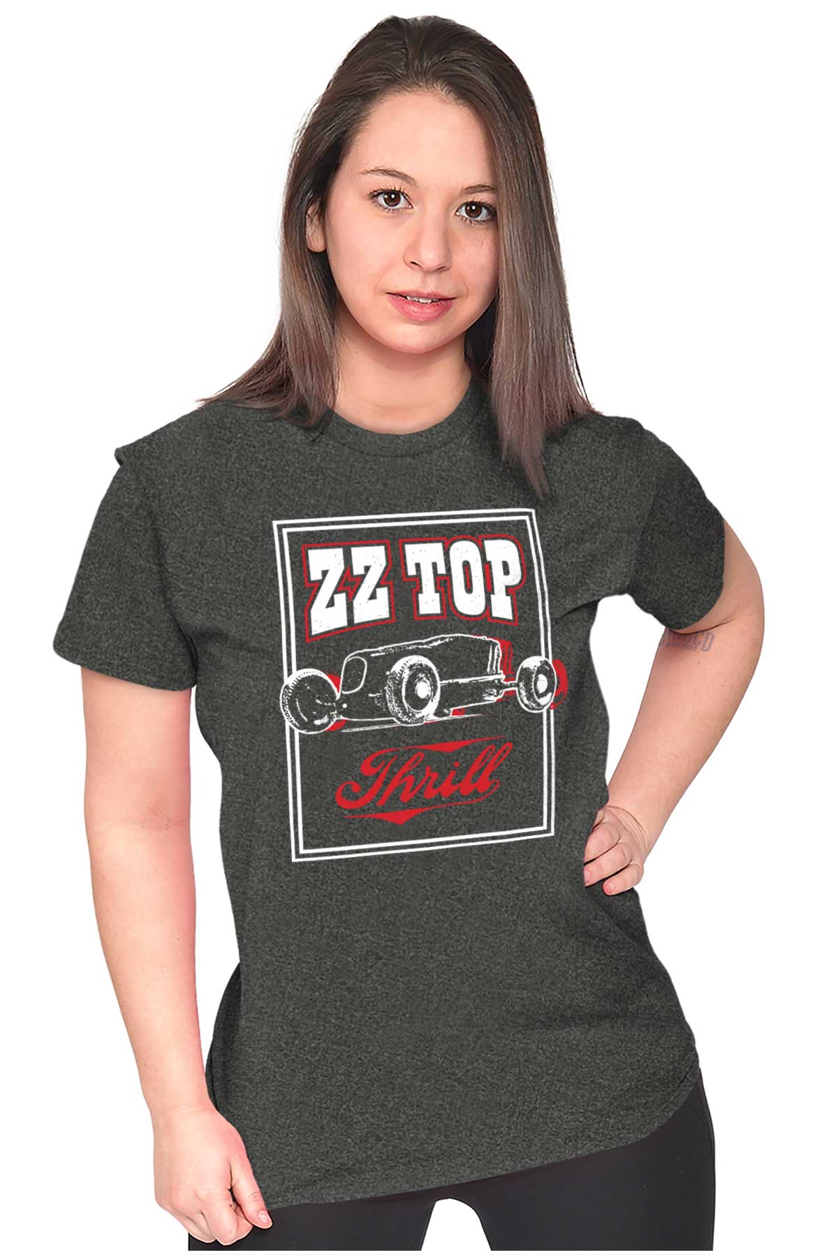 ZZ Top Thrill Official Concert 80s Women's T Shirt Ladies Tee Brisco Brands L - image 3 of 4
