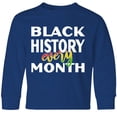 thumbnail image 3 of Inktastic Black History Every Month Long Sleeve Youth T-Shirt, 3 of 5