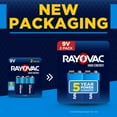 thumbnail image 5 of Rayovac High Energy 9V Batteries (2 Pack), Alkaline 9 Volt Batteries, 5 of 8