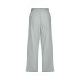 thumbnail image 5 of Posijego Cotton Linen Capris for Women Drawstring Elastic Waist Womens Capri Pants Plus Size Cropped Trousers, 5 of 5