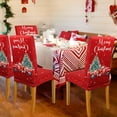 thumbnail image 2 of Christmas Chair Covers Set of 4, Christmas Decorations Stretch Removable Washable Dining Room Chair Protector Slipcovers for Xmas Decor Holiday Party Home Decoracion De Navidad (Christmas 1, 4 PCS), 2 of 6