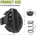 thumbnail image 5 of DWO1DT995 Weed Trimmer Head Replacement for String Trimmer Head Parts, Weed Wacker Head with Weedeater Cap and Spring, Weed Trimmer 20V Parts DCST922P1 DCST922B DCST972X1 (2 Pack), 5 of 6