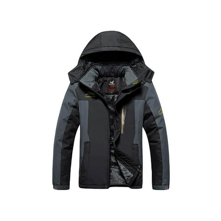 Men's Mountain Waterproof Ski Jacket Windproof Rain Jackets Plus