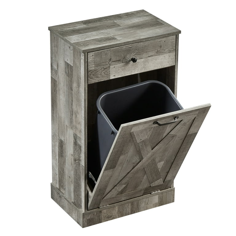 30 Gallon Double-sided Wood Trash Can, Rustic Kitchen Trash Bin, Waste  Basket, Large Recycling Bin, Farmhouse Kitchen Trash Can, Garbage Bin 