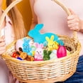 thumbnail image 1 of Huevos de Pascua con animales de peluche Decoración ideal Regalo ideal Rellers de altavoces de canasta de bricolaje para niños Festival de cumpleaños 36 set, 1 of 8