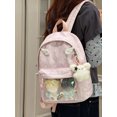 thumbnail image 4 of Cute Angel Wing Polka Dot Backpack Multi Color Portable Teen School Holiday Gift Bag, 4 of 6