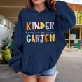 thumbnail image 2 of Ruyang Kids Girls Preppy Pullover Hoodie with Pockets Cute Letter Graphic Oversized Hooded Sweatshirts Long Sleeve Fall Tops, 2 of 7