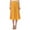 Mustard, variant on Women's A-Line Casual Flared High Waist Elastic Band Solid Midi Skirt
