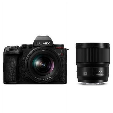 Panasonic Lumix S5II Full-Frame Mirrorless Camera w/ 20-60mm F3.5-5.6 and 50mm F1.8 Lens