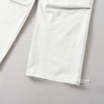 thumbnail image 5 of Dwaogom Women's Summer Solid Color High Waisted Shorts With Floral Pleated Hem Casual Shorts Compression Slimming Leggings Short Leggings For Women, 5 of 9