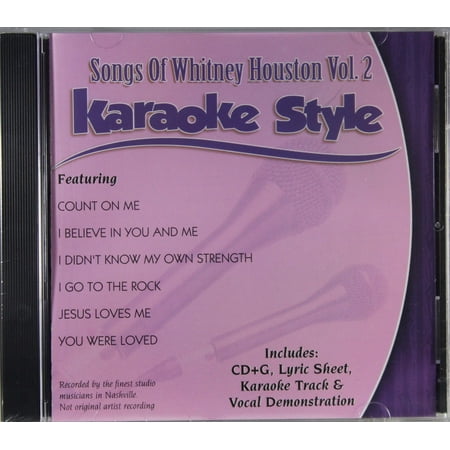 Songs of Whitney Houston Volume 2 Daywind Christian Karaoke Style NEW CD+G 6 Songs