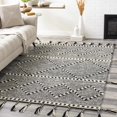 thumbnail image 4 of Hauteloom Garran Wool Living Room, Bedroom Area Rug - Bohemian, Transitional - Black, Cream - 2' x 3', 4 of 8
