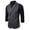 Dark Gray, variant on Men's Formal Vest Striped Print Turndown Collar Double Breasted Sleeveless Breathable Lightweight Summer Wedding Casual Waistcoat