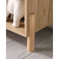 thumbnail image 7 of Mid-Century Modern Storage Cabinet With Woven Rattan Doors Natural Finish Adjustable Shelves, 7 of 7