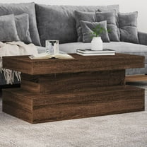vidaXL Coffee Table Brown Oak Engineered Wood 35.4 x 19.7 x 15.7 in