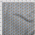 thumbnail image 3 of oneOone Georgette Viscose Fabric Leaves & Floral Block Fabric Prints By Yard 42 Inch Wide, 3 of 5