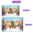 thumbnail image 5 of Merry Christmas Woofmas Xmas Noel Pug Elf Candy Cane Snow Indoor Rug Dog Lover Gifts Carpet Living Bed Room Sofa Home Decor - 13017, 5 of 5