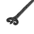 thumbnail image 6 of Renovators Supply Black Wrought Iron Shed Door Hinge 12.5 in Vintage Style Decorative Flush Mount Cast Iron Barn Door Shed Hinge w/Hardware, Pack of 10, 6 of 7